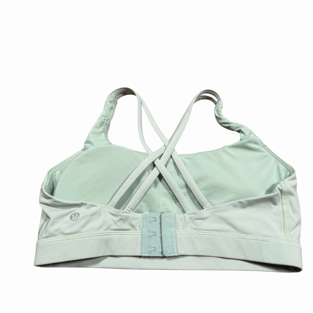 Lululemon Energy Adjustable Bra *Medium‎ Support, B–D Cups Creamy Mint Sz 10 - Picture 7 of 10